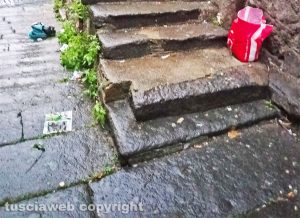 Via Cairoli - Sporcizia a terra