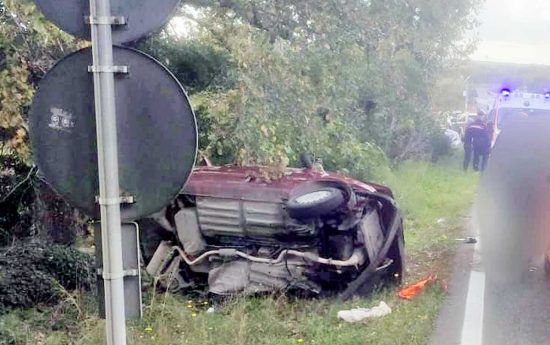 Monteromano - Incidente sull'Aurelia bis