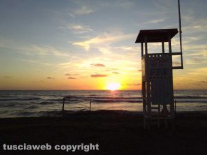 Il mare di Tarquinia - Tramonto