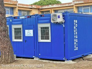 Viterbo - I container della scuola dell'Ellera
