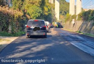 Orte - Lavori di asfaltatura sul tratto in direzione Orte Scalo