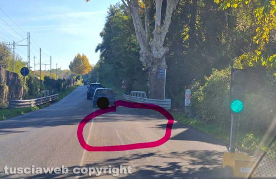 Orte - Lavori di asfaltatura sul tratto in direzione Orte Scalo