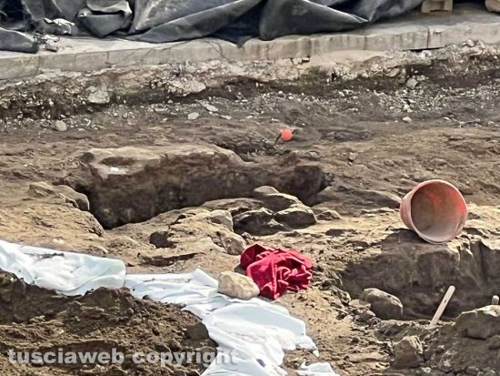 Viterbo - Gli scavi archeologici in piazza del Comune