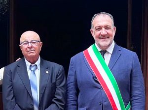 Vitorchiano - Il consigliere Piero Lanzi e il sindaco Ruggero Grassotti