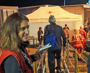 Civitavecchia - Lo sbarco dei migranti dalla Ocean Viking