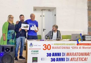Montalto - L'ex assessore Corona alla presentazione della Maratonina