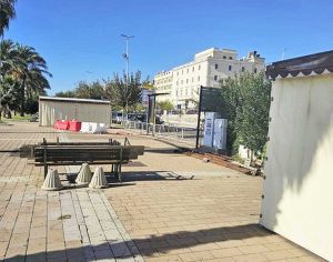 Civitavecchia - Il punto dove erano situate le giostre