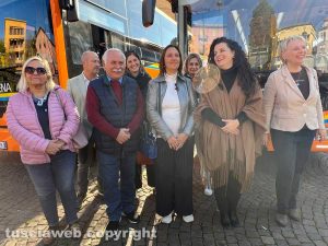 Viterbo - La presentazione dei 4 bus Francigena