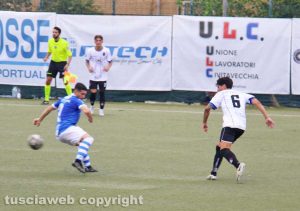 Il Civitavecchia Calcio in azione