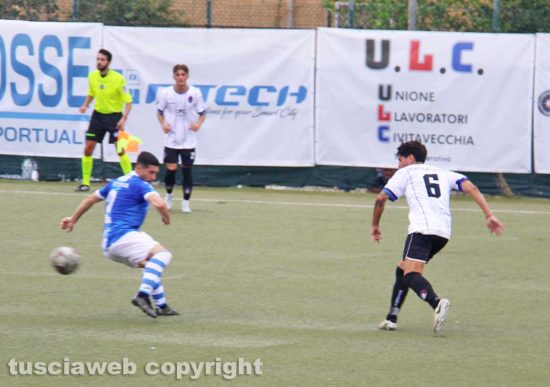 Il Civitavecchia Calcio in azione