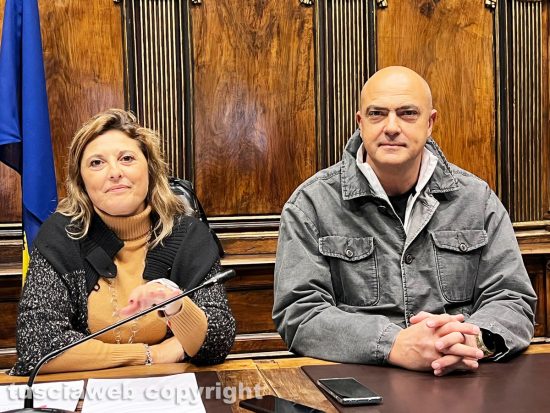 Viterbo - Presentazione del festival dell’educazione emotiva - Da sinistra Rosanna Giliberto e Giancarlo Martinengo