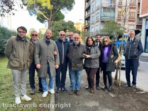 Viterbo - Piantumazione albero FdI in via Vicenza
