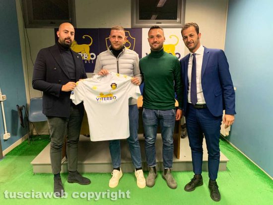 Sport - Calcio - La presentazione del nuovo acquisto della Fc Viterbo Andrea Cardillo