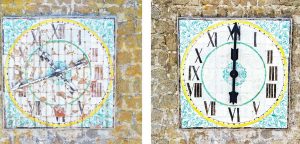 Bassano in Teverina - Il quadrante dell'Orologio settecentesco