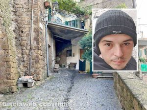 Caprarola - La casa della vittima - Nel riquadro Ian Patrick Sardo