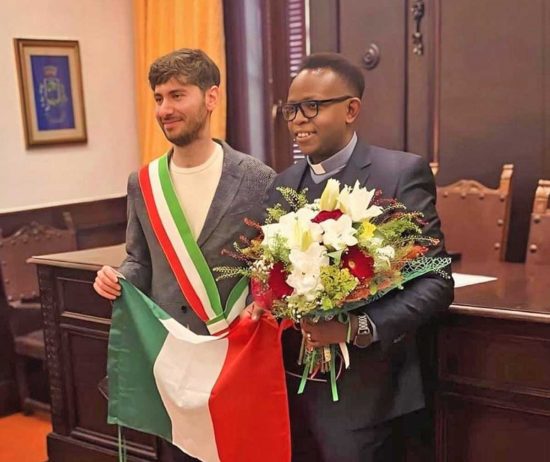 Stefano Bigiotti e don Vincent Chomba Lombe