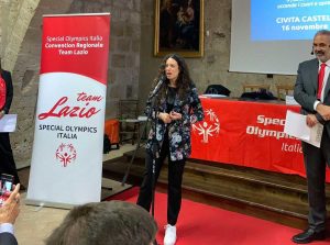 Antonella Sberna alla XXIII Convention Regionale del team Lazio di Special Olympics Italia