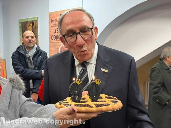 Viterbo - La festa di 90 anni di Sergio Pollastrelli