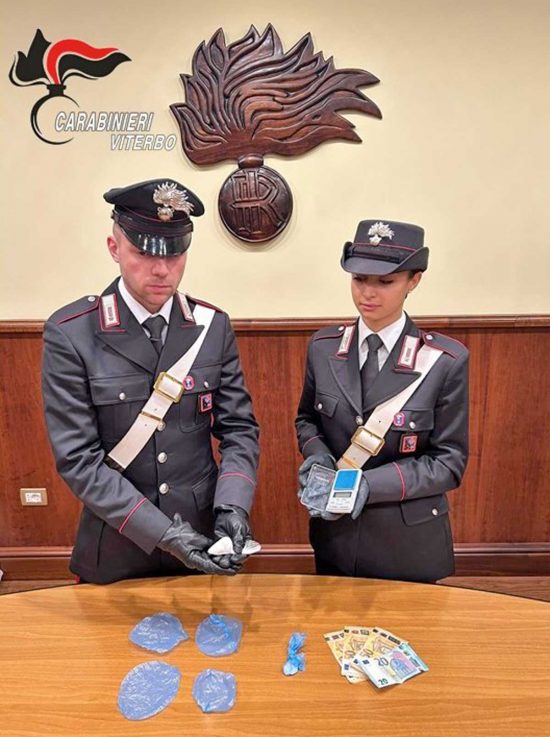 Viterbo - Servizi antidroga - La cocaina sequestrata