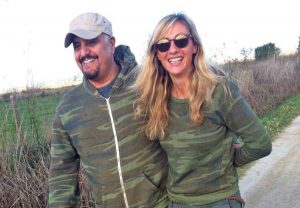 Pino Daniele e la viterbese Amanda Bonini