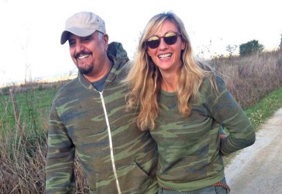 Pino Daniele e la viterbese Amanda Bonini