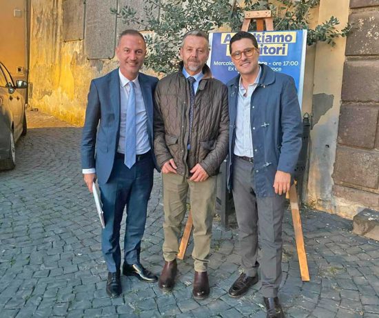 Da sinistra: Pasquale Ciacciarelli, Fabio Bartolacci e Andrea Micci