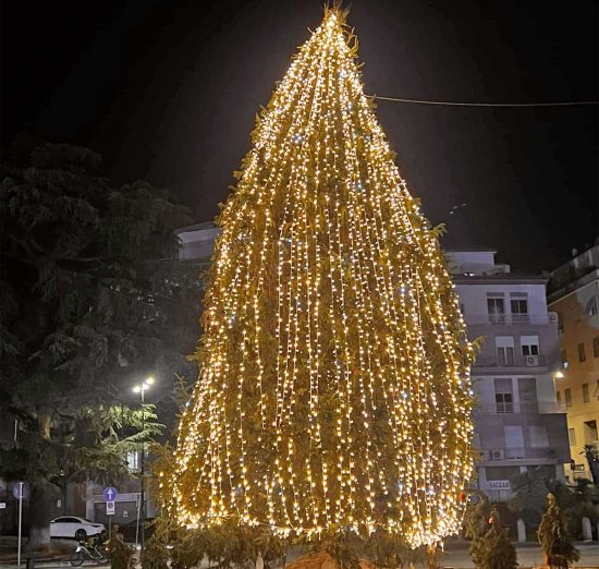 Viterbo - L'albero di Natale agli Almadiani