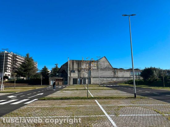 Viterbo - Il nuovo parcheggio riqualificato al Carmine