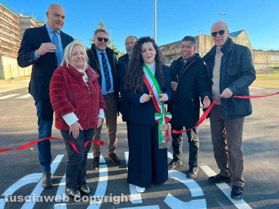 Viterbo - Inaugurato il nuovo parcheggio riqualificato al Carmine