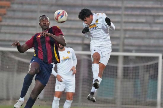 Sport - Eccellenza - Una fase della gara tra Fc Viterbo-Aurelia Antica Aurelio finita 1-1