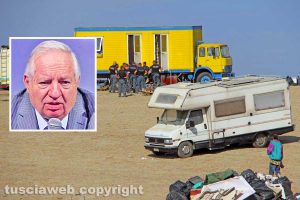 Valentano - Il rave del 2021 - Nel riquadro Piero Camilli