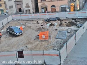 Viterbo - Scavi in piazza del Plebiscito