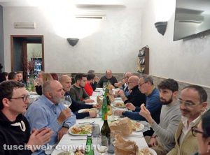 Viterbo - La cena di Natale delle guardie giurate dell'ospedale Belcolle