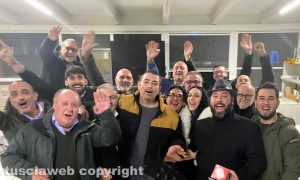 Viterbo - La cena di Natale delle guardie giurate dell'ospedale Belcolle