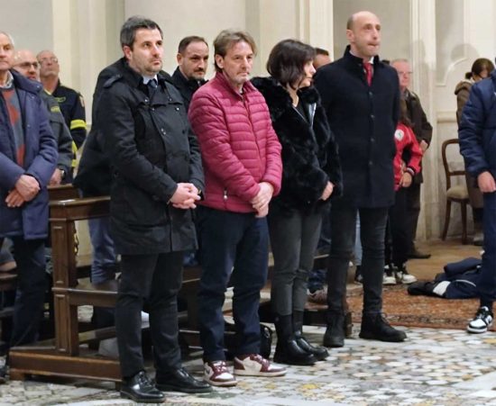 Civita Castellana - Da sinistra il sindaco Luca Giampieri e Beppe Signori