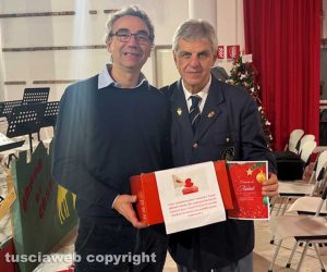 Castiglione in Teverina - Da sinistra il vicesindaco Emiliano Corsi e il presidente della banda Marcello Perquoti
