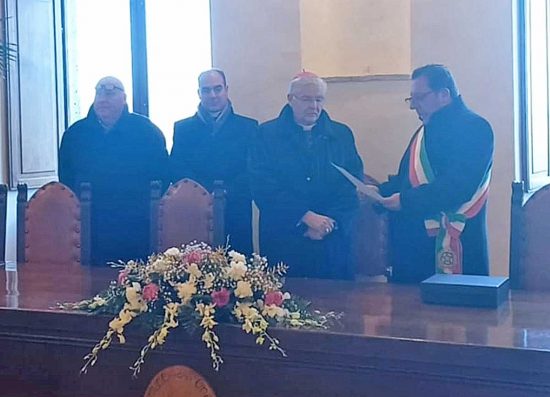 Onano - La visita del vescovo Orazio Francesco Piazza