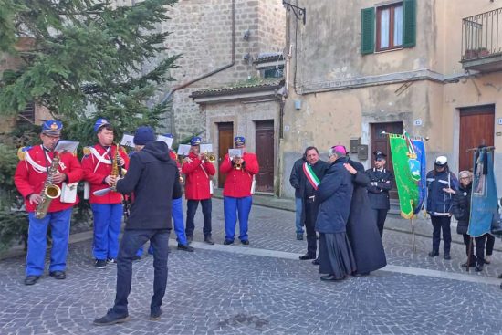 Onano - La visita del vescovo Orazio Francesco Piazza