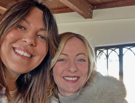 Tuscania - La premier Giorgia Meloni al Cichi's RistoBistrot.