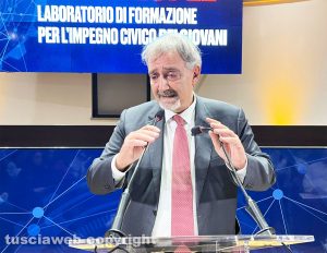 Viterbo - Il presidente della regione Lazio, Francesco Rocca, al laboratorio di formazione del movimento lista civica Francesco Rocca presidente per il bene comune