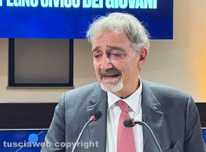 Viterbo - Il presidente della regione Lazio, Francesco Rocca, al laboratorio di formazione del movimento lista civica Francesco Rocca presidente per il bene comune