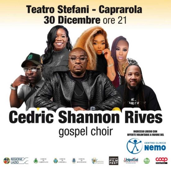 Caprarola - Cedric Shanno Rives Gospel Choir chiudono il Tuscia in jazz for sla 2024