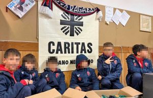 Soriano nel Cimino - L'Asd Sorianese dona i pacchi alimentari alla Caritas