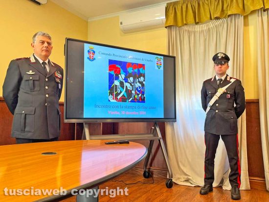 Viterbo - Carabinieri - L'incontro di fine anno con la stampa