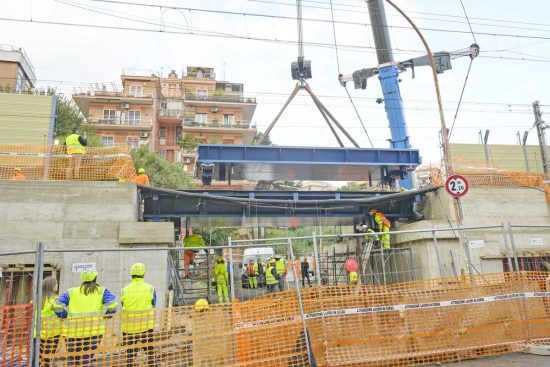 Il nuovo sottovia sulla linea FL1 tra le stazioni di Roma Ostiense e Fiumicino Aeroporto