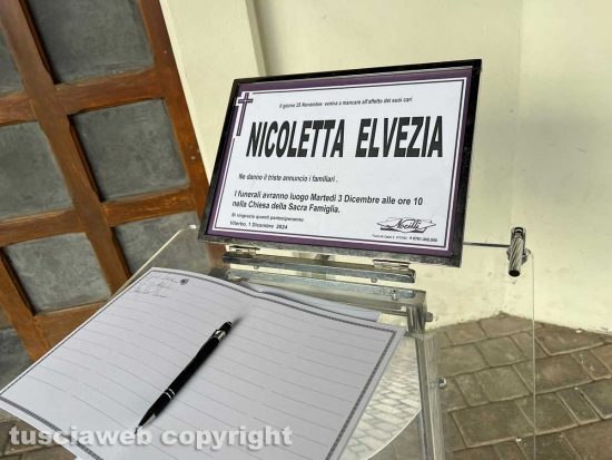 Viterbo - I funerali di Nicoletta Elvezia
