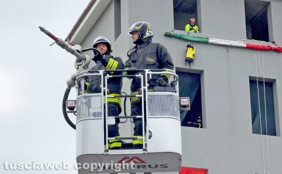 Viterbo - i Vigili del fuoco festeggiano Santa Barbara