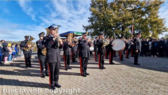 Bassano in Teverina - Inaugurazione della stazione dei carabinieri forestali - Fanfara della scuola allievi carabinieri di Roma