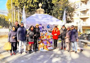 Viterbo - La Lega alla raccolta di beni per l'Emporio solidale