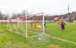 Flaminia - La rete del momentaneo 1-0 del Terranuova Traiana